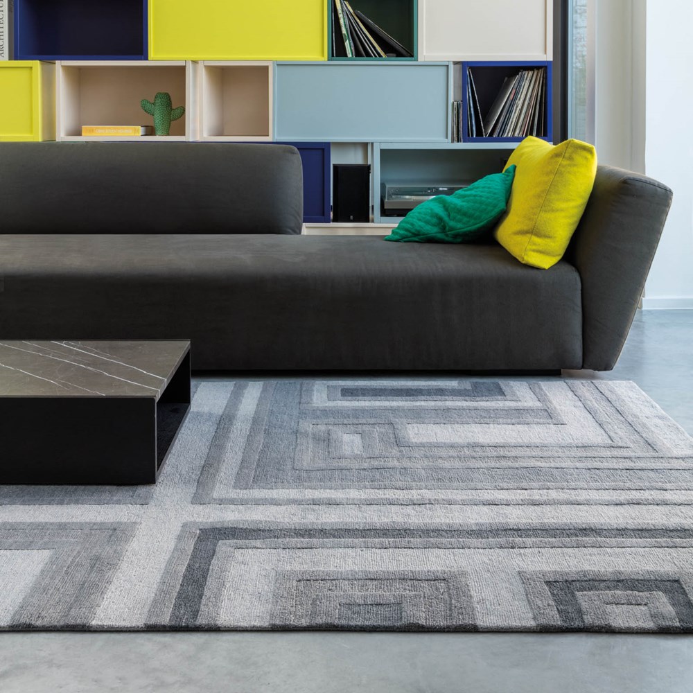 Colors Love Rugs 184 001 900 in Grey by Ligne Pure